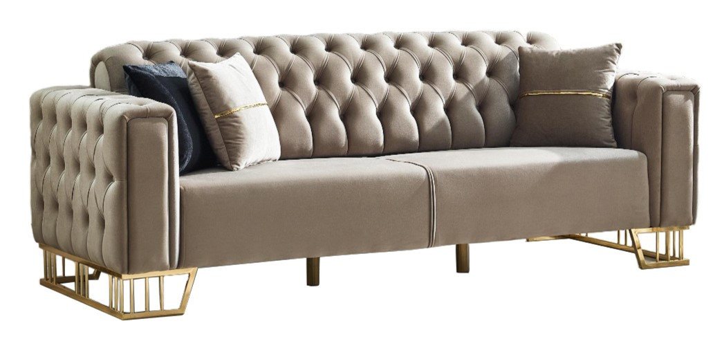 Villa Möbel Sofa Royce, 1 Stk. 2-Sitzer, mit Relax-/Bettfunktion durch umklappbare Rückenlehne von Villa Möbel