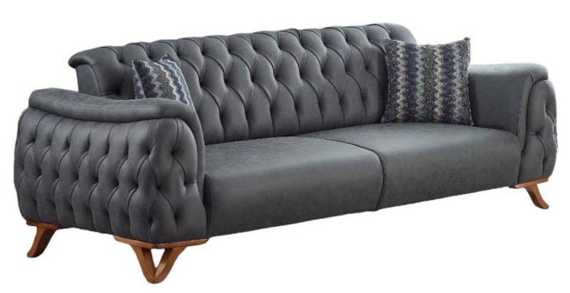 Villa Möbel Sofa Sigma, 1 Stk. 2-Sitzer, Hand Made Quality, pflegeleichter Mikrofasersamtstoff von Villa Möbel