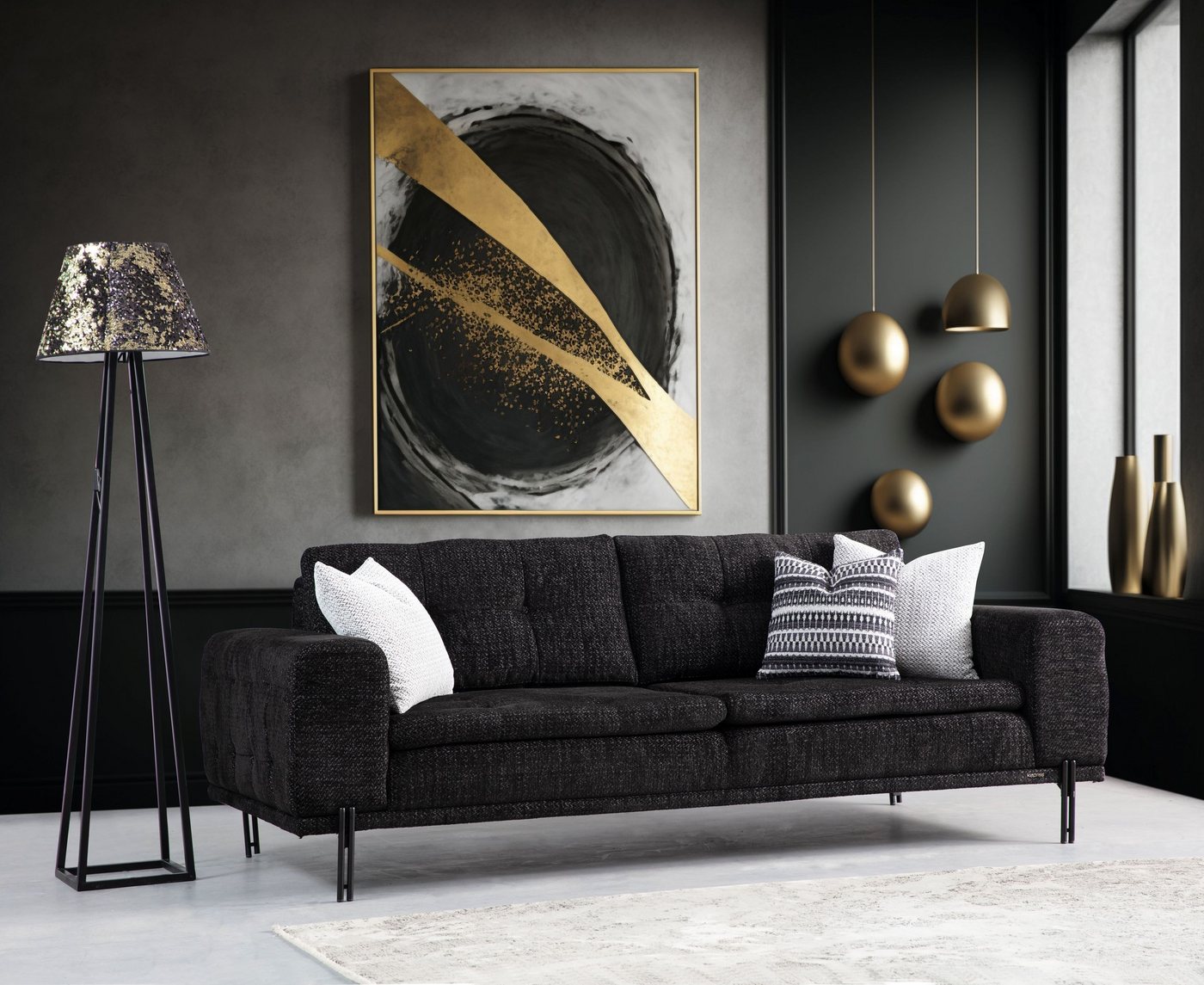 Villa Möbel Sofa Wall-Street, 1 Stk. 3-Sitzer, mit Relax-/Bettfunktion durch umklappbare Rückenlehne Villa Möbel Sofa Wall-Street, 1 Stk. 3-Sitzer, mit Relax-/Bettfunktion durch umklappbare Rückenlehne von Villa Möbel
