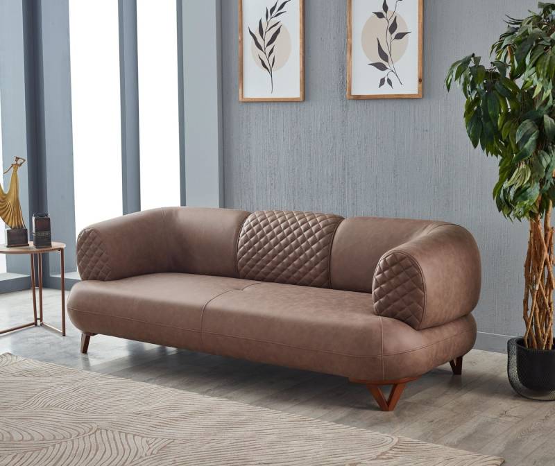 Villa Möbel Sofa Wicky, 1 Stk. 2-Sitzer, mit Relax-/Bettfunktion durch umklappbare Rückenlehne von Villa Möbel