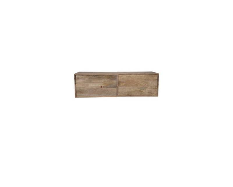 Villa Möbel TV-Board (120x35x30cm, 1 St., 1 TV Möbel), Mangoholz mit einem Push-to-Open-System von Villa Möbel