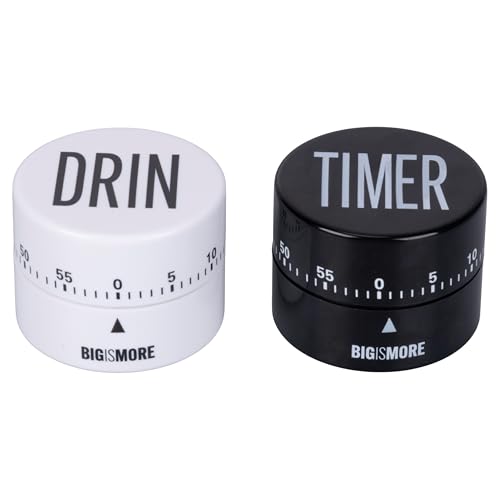 2er Set Küchen-Timer 60 Minuten mit Magnet ABS Bigismore von Villa d'Este Home Tivoli 1996