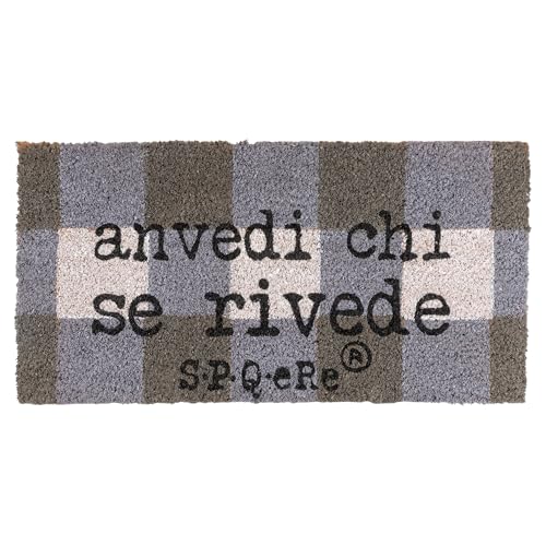 Fußmatte 25 x 50 cm aus Kokosfaser und PVC mit Rutschfester Unterseite, S.P.Q.eRe Fußmatte 25 x 50 cm aus Kokosfaser und PVC mit Rutschfester Unterseite, S.P.Q.eRe von Villa d'Este Home Tivoli 1996