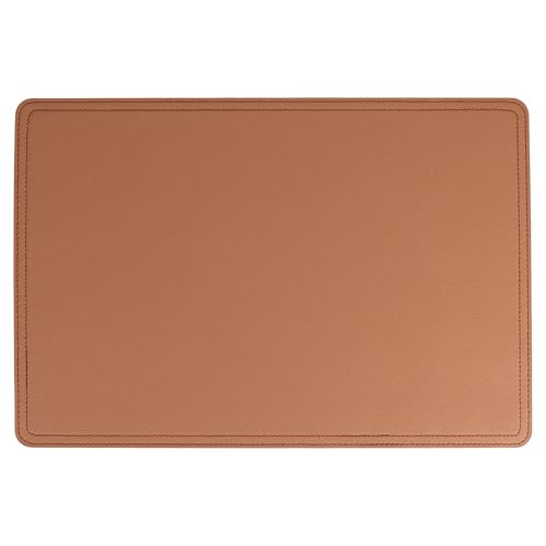 Horeca Brown Tischset, Lederoptik, PVC, 35 x 48 cm, 6 Stück von Villa d'Este Home Tivoli 1996