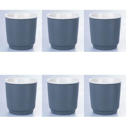 Set 6 Kaffeetassen 100 ml Porzellan New Bone China Classic monday, Forma von Villa d'Este Home Tivoli 1996