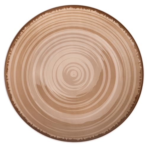 Villa d'Este Home Tivoli 1996 Baita Chocolate Speiseteller aus Porzellan, 6 Stück von Villa d'Este Home Tivoli 1996