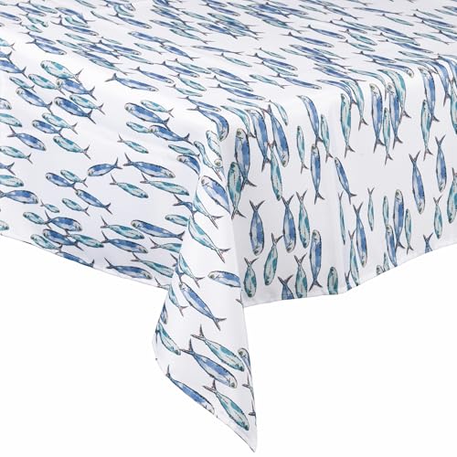 Villa d'Este Home Tivoli 1996 Fleckabweisende Tischdecke, 140 x 180 cm, für 8 Tische im Coastal-Stil, Paranza von Villa d'Este Home Tivoli 1996