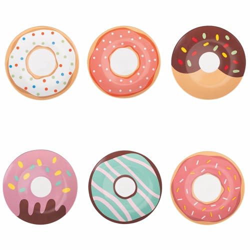 Villa d'Este Home Tivoli 1996 Set 6 Dessertteller aus Porzellan, Donuts von Villa d'Este Home Tivoli 1996