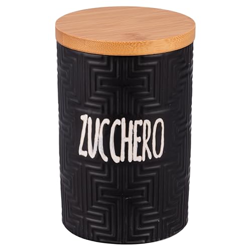 Zuckerdose 750 ml Keramik Deckel Bambus Shapes von Villa d'Este Home Tivoli 1996