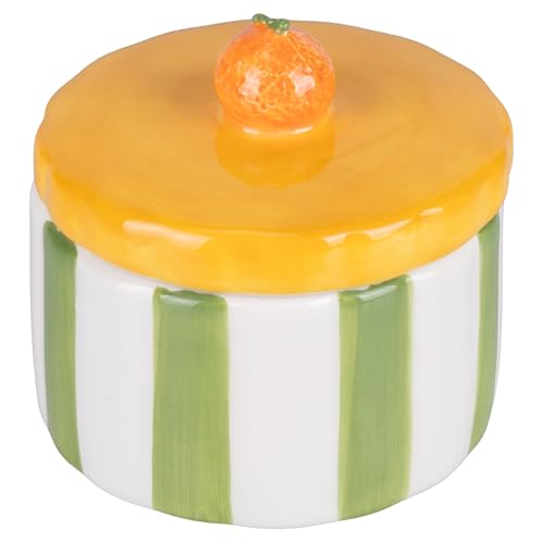 Villa d'Este Home Tivoli 2004 Obst-Life-Keramiktopf mit Mandarinen-Design, 160 ml von Villa d'Este Home Tivoli 2004