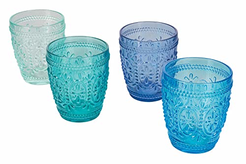 Villa d’Este Home Tivoli 4er Set Wassergläser aus Glas 300 ml Imperial Ocean von Villa d’Este Home Tivoli