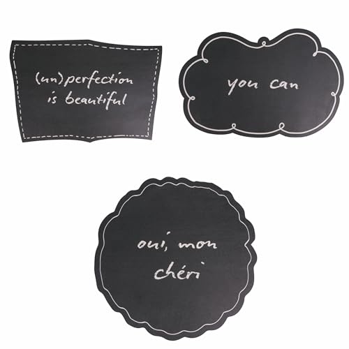 Blackboard Tischset aus Kunststoff, 3 Stück von Villa d'Este Home Tivoli