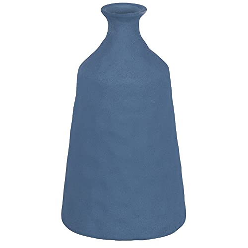 Blaue Keramik Möbelvase H. 26,2 cm, Sand von Villa d’Este Home Tivoli