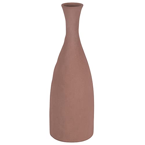 Braune Keramik Möbelvase H. 40,5 cm, Sand von Villa d’Este Home Tivoli