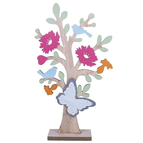 Dekorativer Baum aus Holz, Schmetterling aus Filz H 41,5 cm, La Campagna von Villa d’Este Home Tivoli