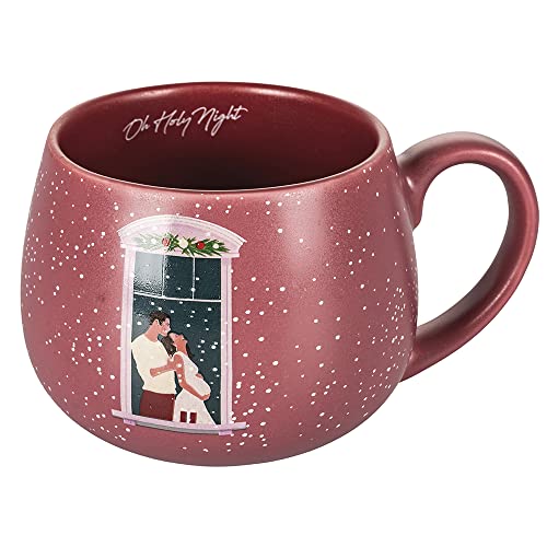 Frühstückstasse in New Bone China, 400 ml, XMas Pink von Villa d’Este Home Tivoli