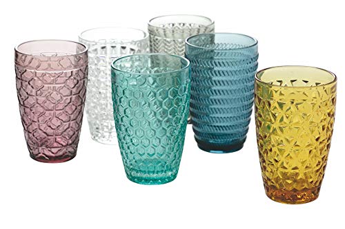 Villa d'Este Home Tivoli Geometrie Set 6 Getränkegläser aus Glas 380 ml von Villa d’Este Home Tivoli