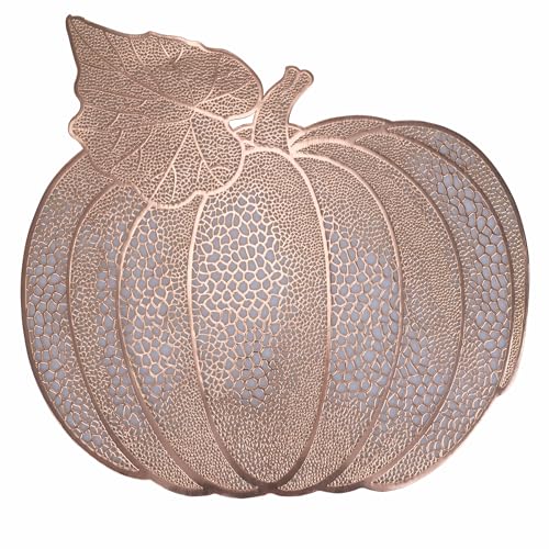 Kürbis-Tischset, 6 Stück, 42 x 40 cm, Gold, Pumpkin von Villa d’Este Home Tivoli