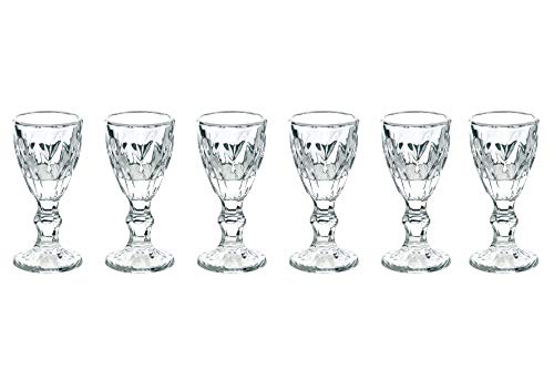 Villa d'Este Home Tivoli Prisma Set 6 Spirituosen aus Glas 45 ml von Villa d’Este Home Tivoli