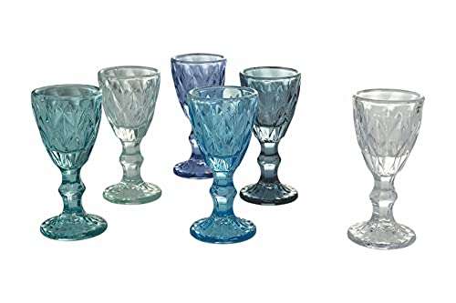 Villa d'Este Home Tivoli Prisma Ocean Set 6 Spirituosen aus Glas 45 ml von Villa d’Este Home Tivoli