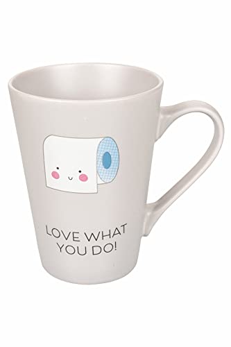 Tasse mit Henkel Love What You Do, 300 ml Tasse mit Henkel Love What You Do, 300 ml von Villa d'Este Home Tivoli