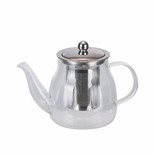 Teekanne 650 ml mit Teesieb aus Borosilikatglas von Villa d'Este Home Tivoli