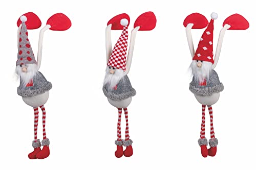 Trendy Christmas Set mit 3 Hängedekoten, aus Stoff, Höhe 53 cm von Villa d’Este Home Tivoli