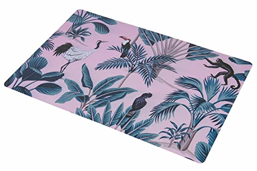 Tropical Platzset, doppelseitig, 45 x 30 cm, aus PVC, 6 Stück von Villa d'Este Home Tivoli