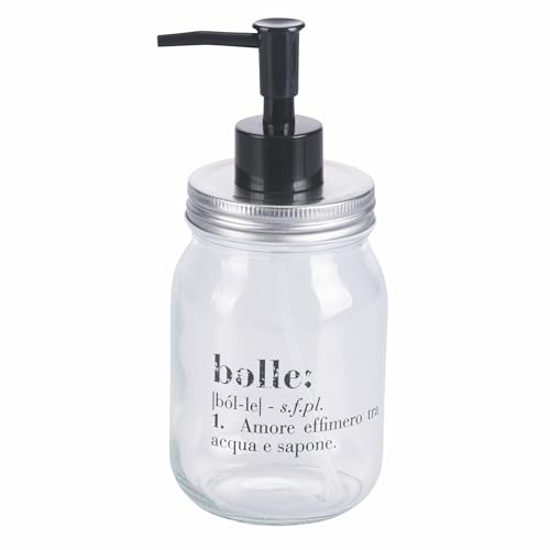 Victionary Bubble Seifenspender 410 ml aus transparentem Glas von Villa d'Este Home Tivoli