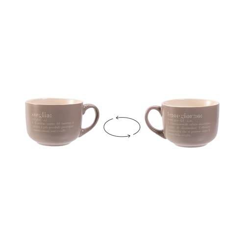 Villa d'Este Home Tivoli Victionary Jumbo Mug Wecker & Guten Morgen aus Steinzeug 520 ml Villa d'Este Home Tivoli Victionary Jumbo Mug Wecker & Guten Morgen aus Steinzeug 520 ml von Villa d'Este Home Tivoli