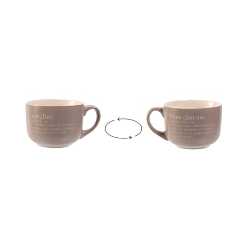 Villa d’Este Home Tivoli Victionary Jumbo Mug Wecker & Gute Steinzeug 520 ml von Villa d’Este Home Tivoli