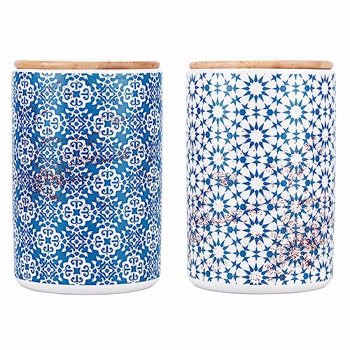Villa d'Este Home Tivoli Set 2 Vorratsdosen 870 ml Keramik Bambusdeckel Kasbah Villa d'Este Home Tivoli Set 2 Vorratsdosen 870 ml Keramik Bambusdeckel Kasbah von Villa d'Este Home Tivoli