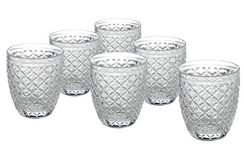 Villa d’Este Home Tivoli 5907727 Castle Set 6 Wassergläser 350 ml aus Glas, Hell von Villa d’Este Home Tivoli