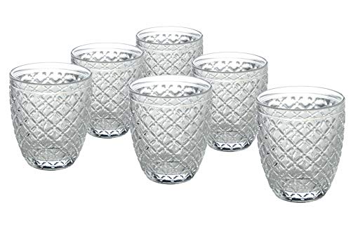 Villa d'Este Home Tivoli 5907727 Castle Set 6 Wassergläser 350 ml aus Glas, Hell von Villa d'Este Home Tivoli