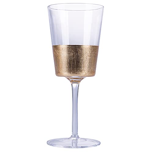 Villa d'Este Home Tivoli 6er Set Glas 300 ml Gold Party von Villa d’Este Home Tivoli