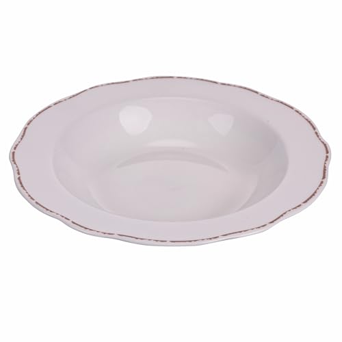 Villa d'Este Home Tivoli 6er Set Suppenteller Chalet mit gewelltem Rand Ø 21,5 cm von Villa d'Este Home Tivoli