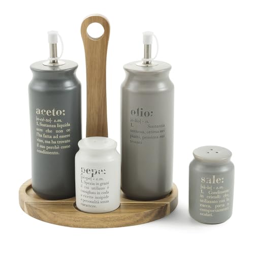 Villa d‘Este Home Tivoli Dressing-Set aus Steingut, Mehrfarbig, Einheitsgröße von Villa d'Este Home Tivoli