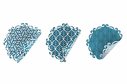 Villa d'Este Home Tivoli Tischset Bali Leaf, Sortiert, mittelgroß, 6 Stück von Villa d'Este Home Tivoli