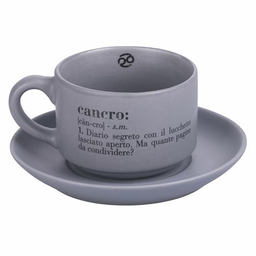Villa d'Este Home Tivoli Victionary Krebs Kaffeetasse 90 ml mit Untertasse aus Porzellan von Villa d'Este Home Tivoli