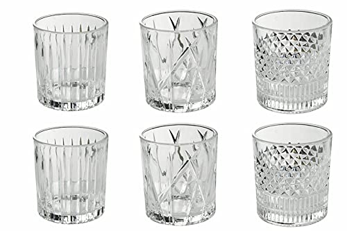 Villa d'Este Home Tivoli Vintage 6er Set Wassergläser 310ml Glas von Villa d’Este Home Tivoli