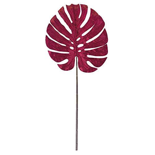 Villa d’Este Home Tivoli Zweig Jungle Blatt groß rosa H. 60 cm, Xmas von Villa d'Este Home Tivoli