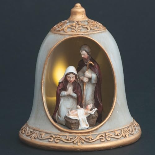 Xmas LED Glocke aus Polyresin Ø8,5x10 cm von Villa d’Este Home Tivoli