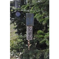 Keramik Windspiel Häuser, Gartendekoration von VillaTuedelkram