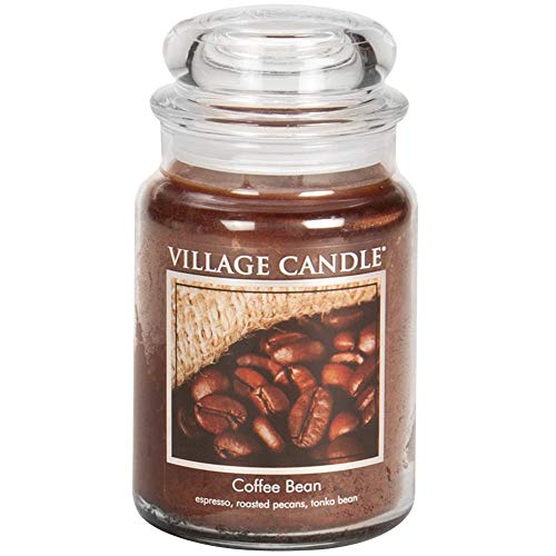 Village Candle Bohnenkaffee große Duftkerze im Glas, 737 g, braun, 9.7 x 9.5 cm von Village Candle