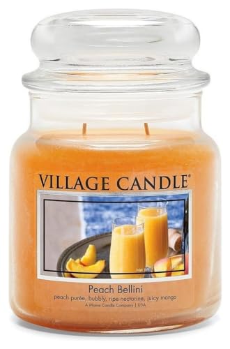 Village Candle – Peach Bellini – Mittlere Kerze – 105 Brennstunden von Village Candle