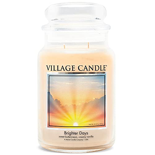 Village Candle Duftkerze im Glas "Brighter Days", groß, 740 g von Village Candle