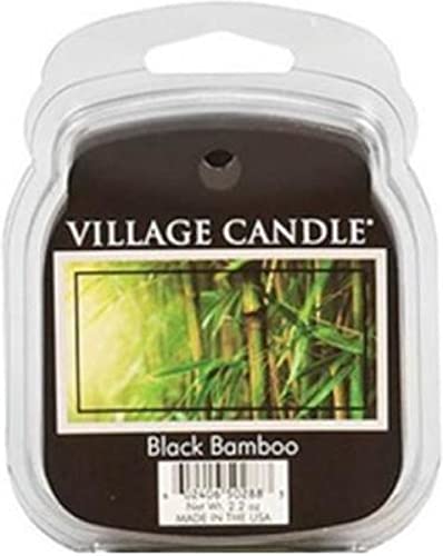 Village Candle Duftwachs-Black Bamboo 62g, Wachs, Schwarz, 8.5x7.3x2.7 cm von Village Candle