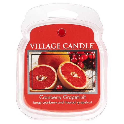Village Candle Duftwachs-Cranberry Grapefruit 62g, Wachs, Rot, 8.5x7.3x2.7 cm von Village Candle