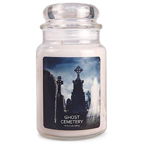 Village Candle Ghost Cemetery Duftkerze im Glas, groß, 680 ml, Weiß von Village Candle