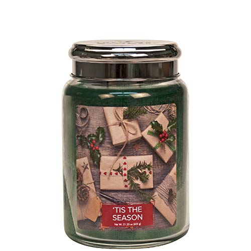 Village Candle Tis The Season 26 oz Glass Jar Scented Candle, Large von Village Candle